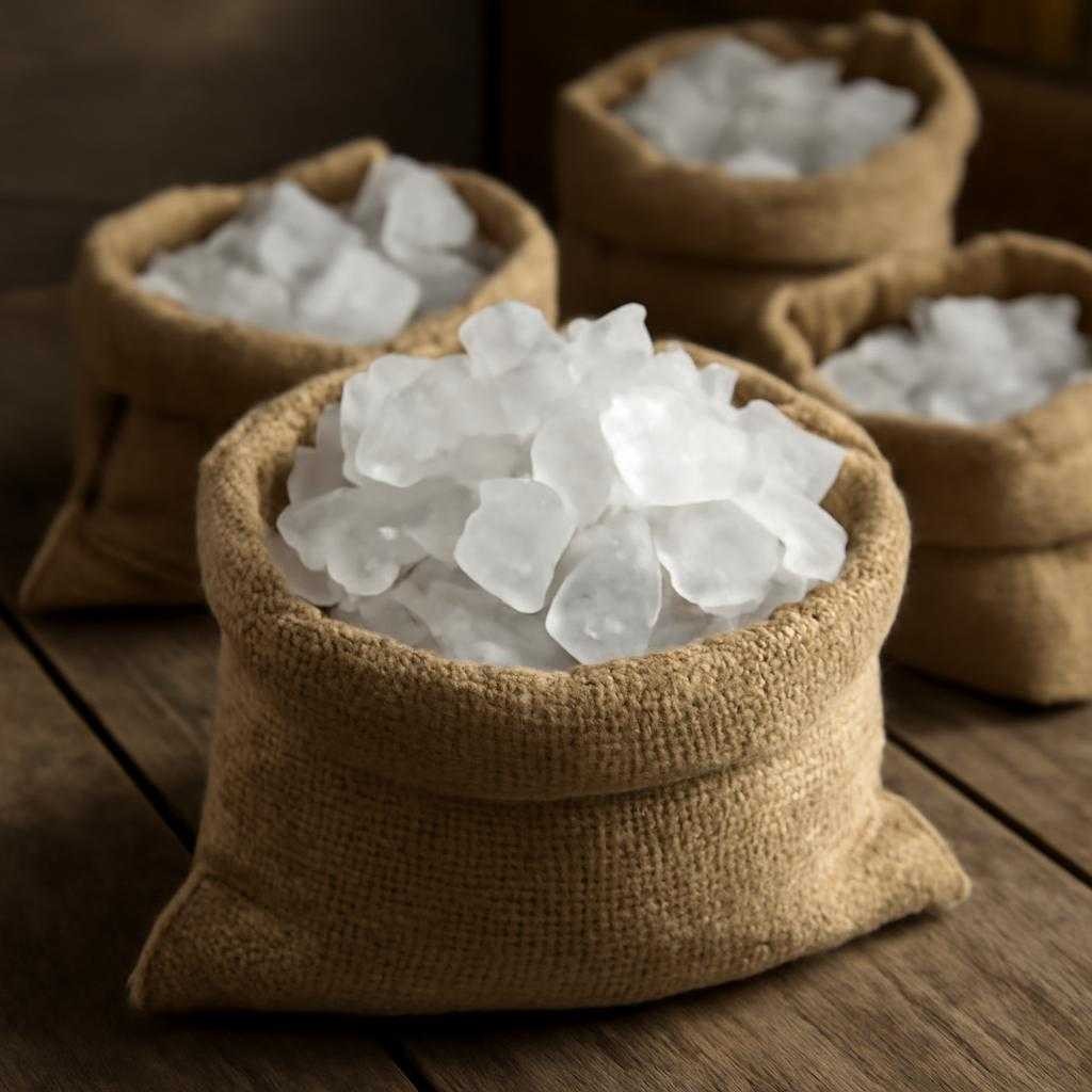 галит в мешках