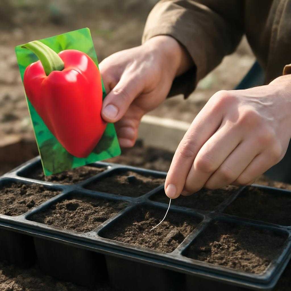 посев перца