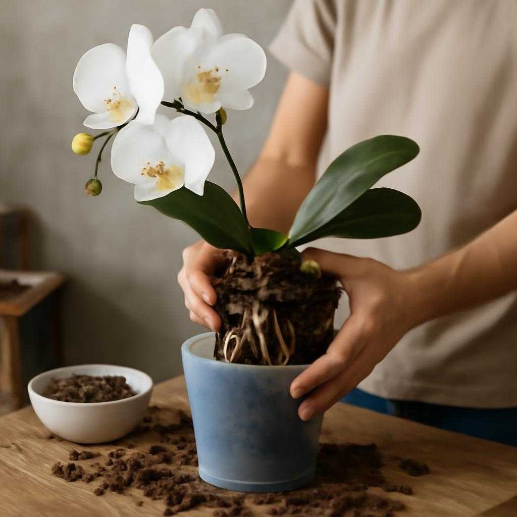пересадка орхидеи