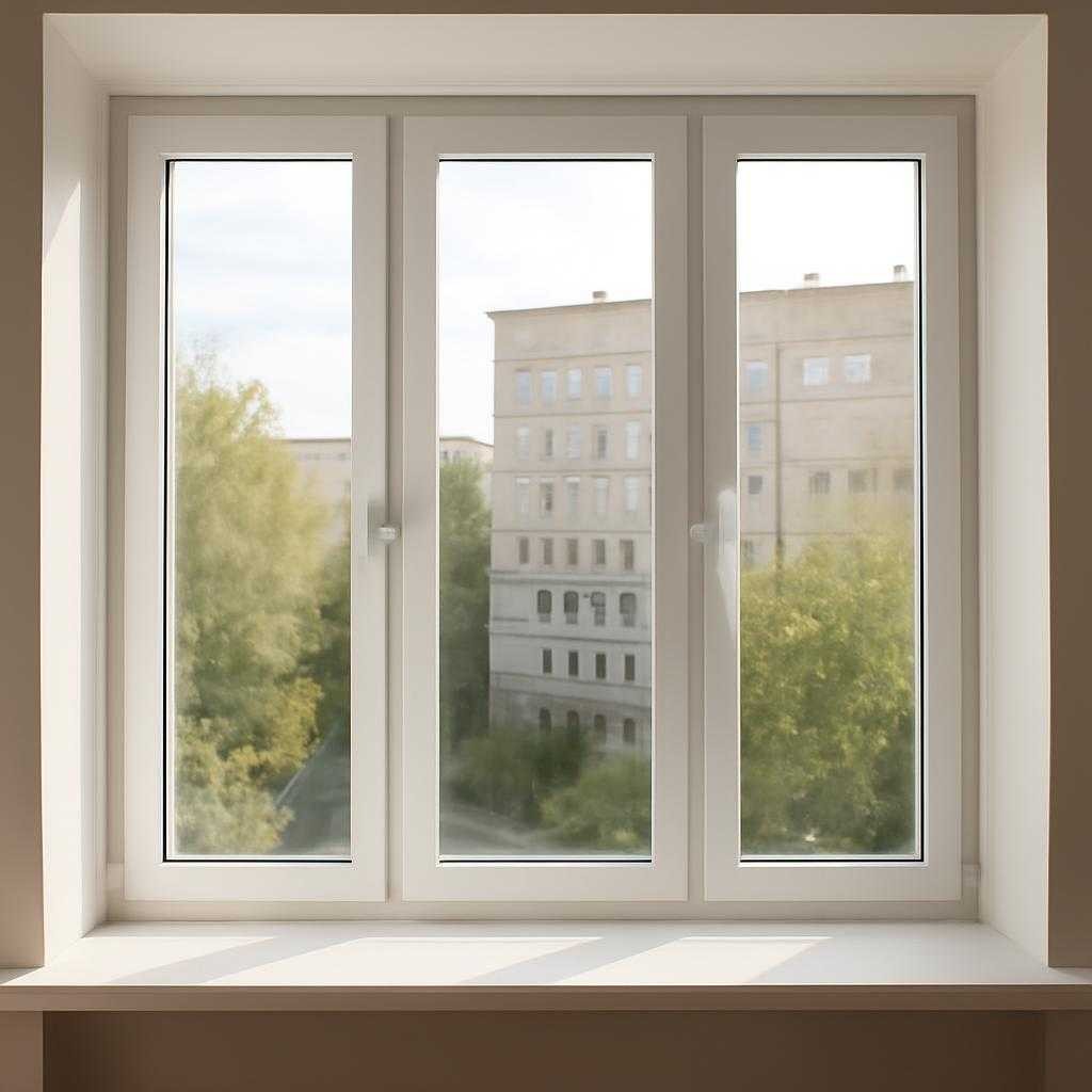 трехстворчатые пластиковые окна
