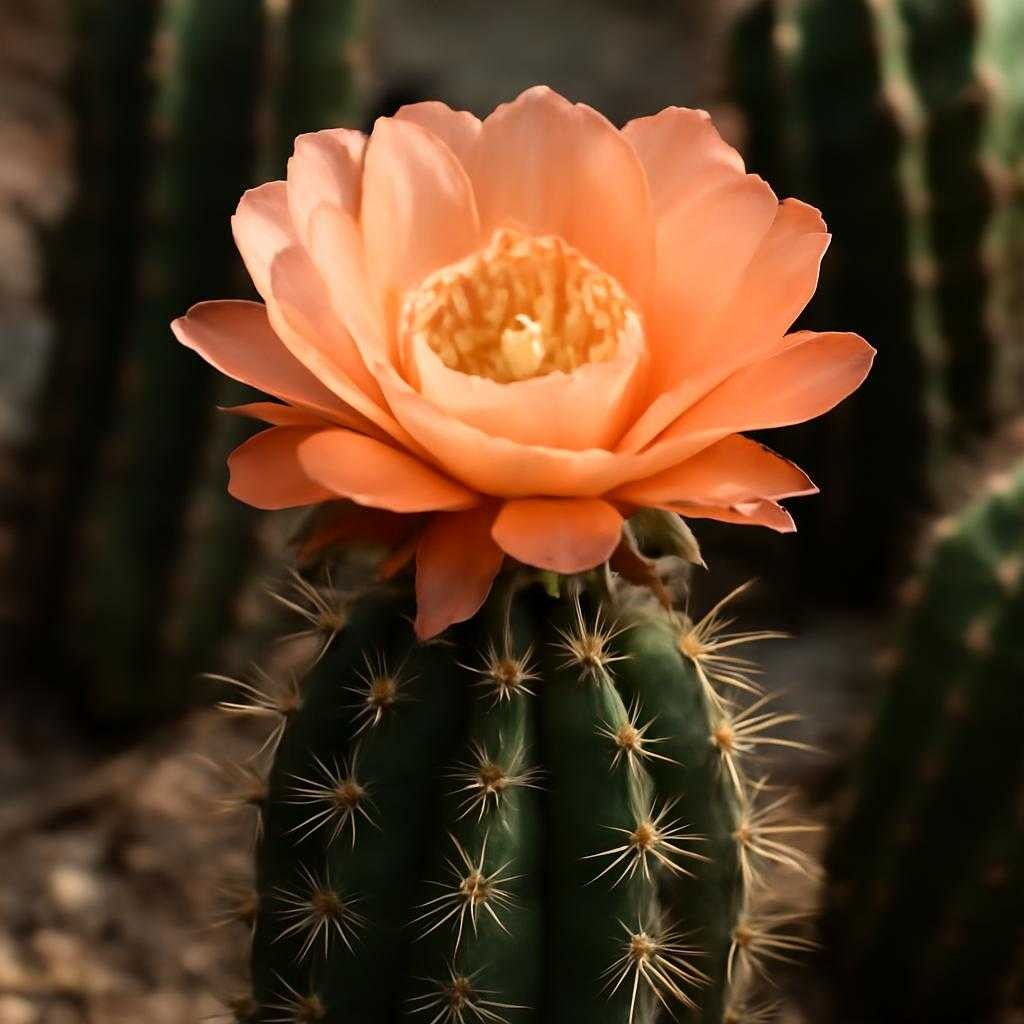 цветение кактуса