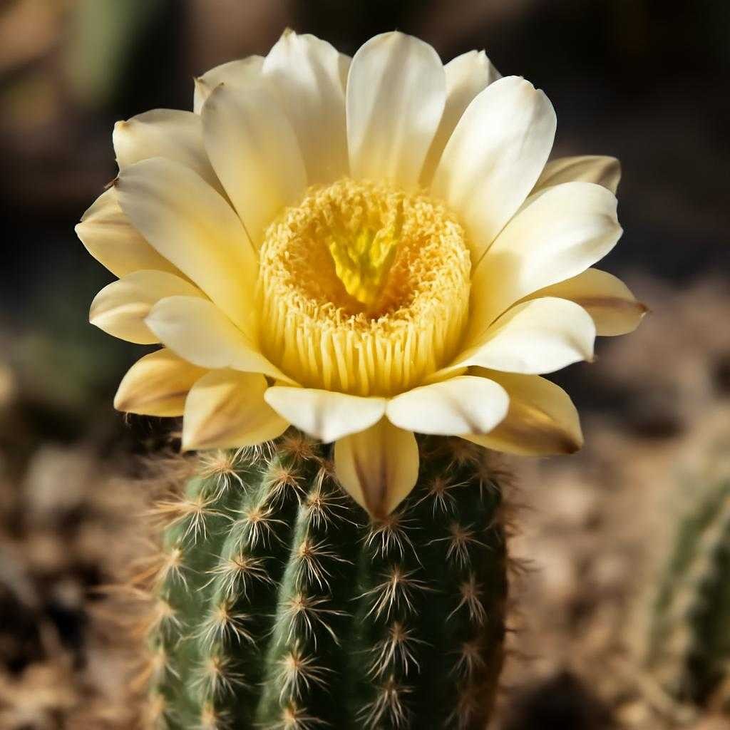 цветение кактуса