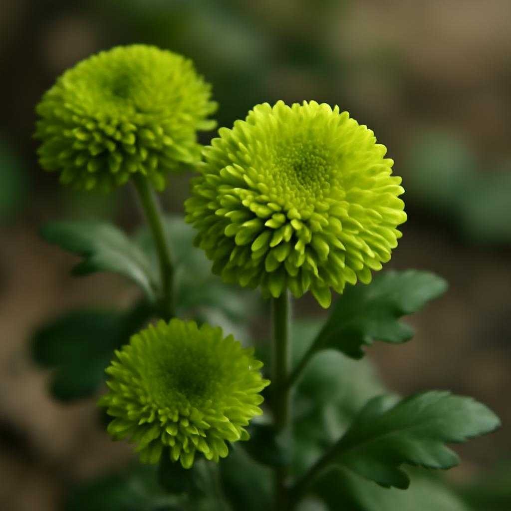 зелёные цветы