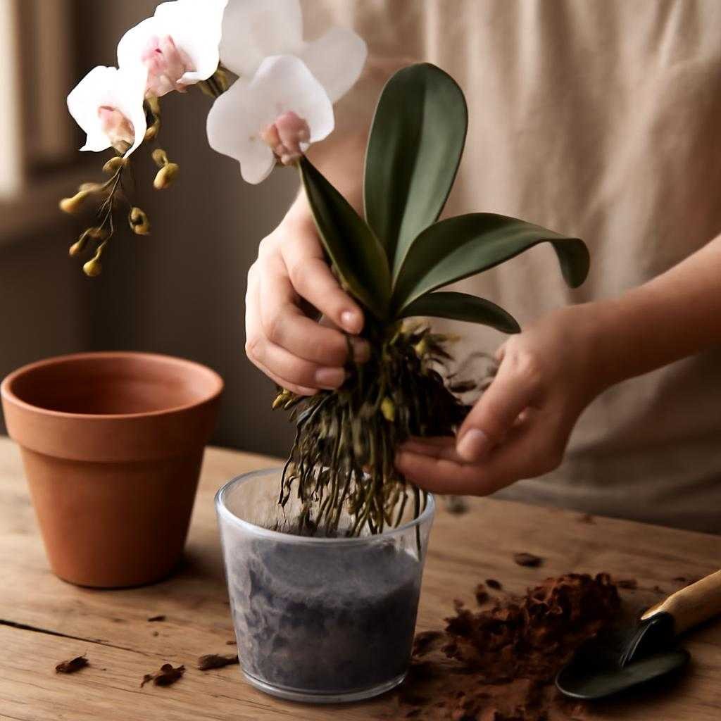 пересадка орхидеи