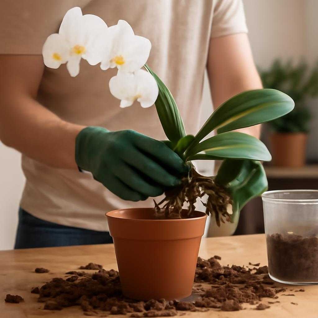 пересадка орхидеи