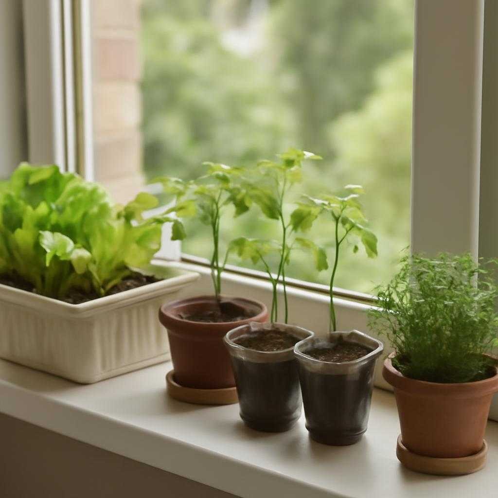 подоконный огород