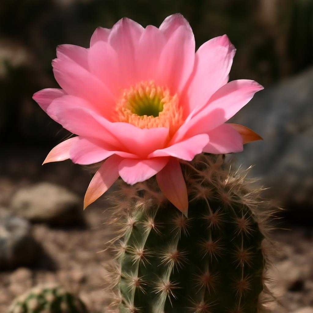 цветение кактуса