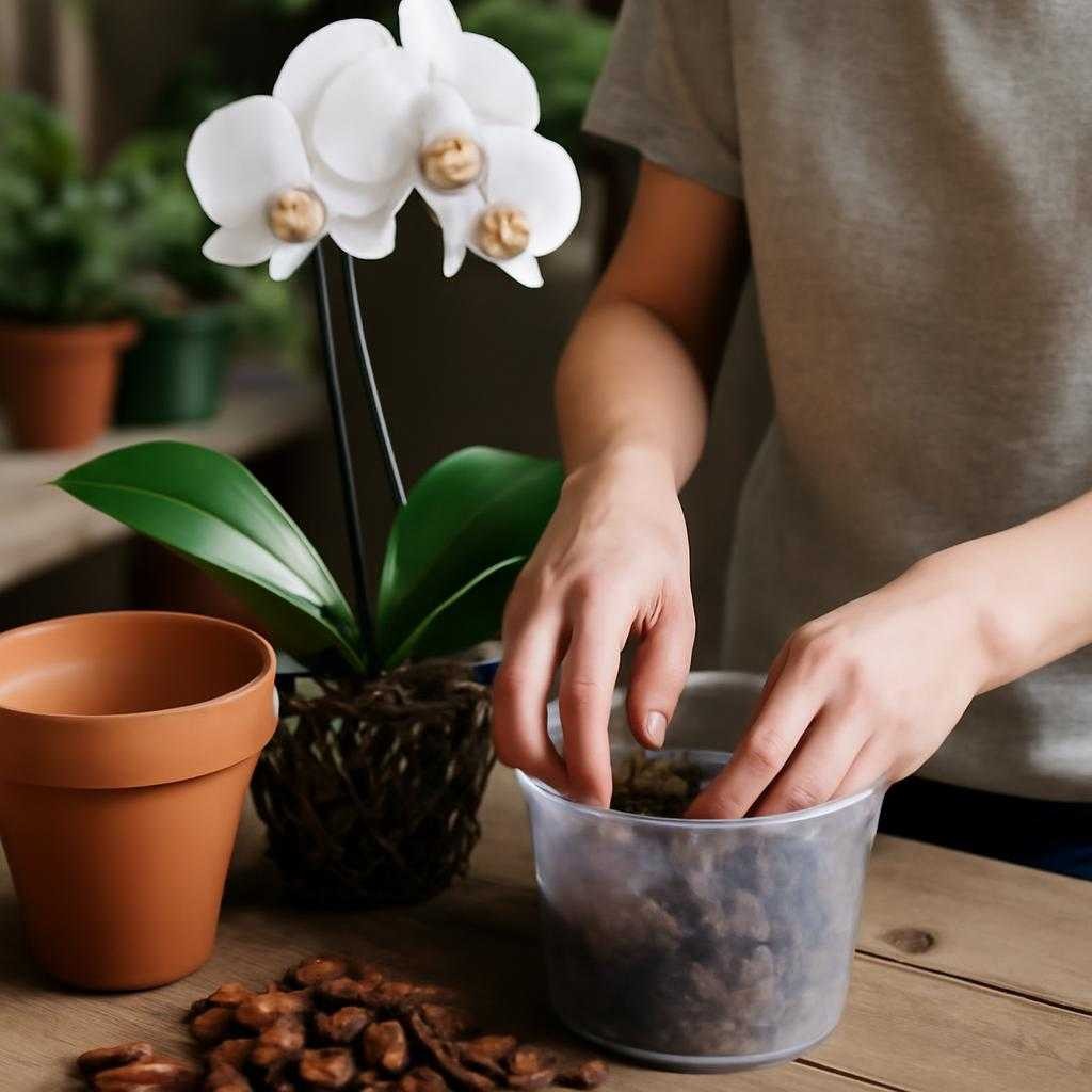 пересадка орхидеи