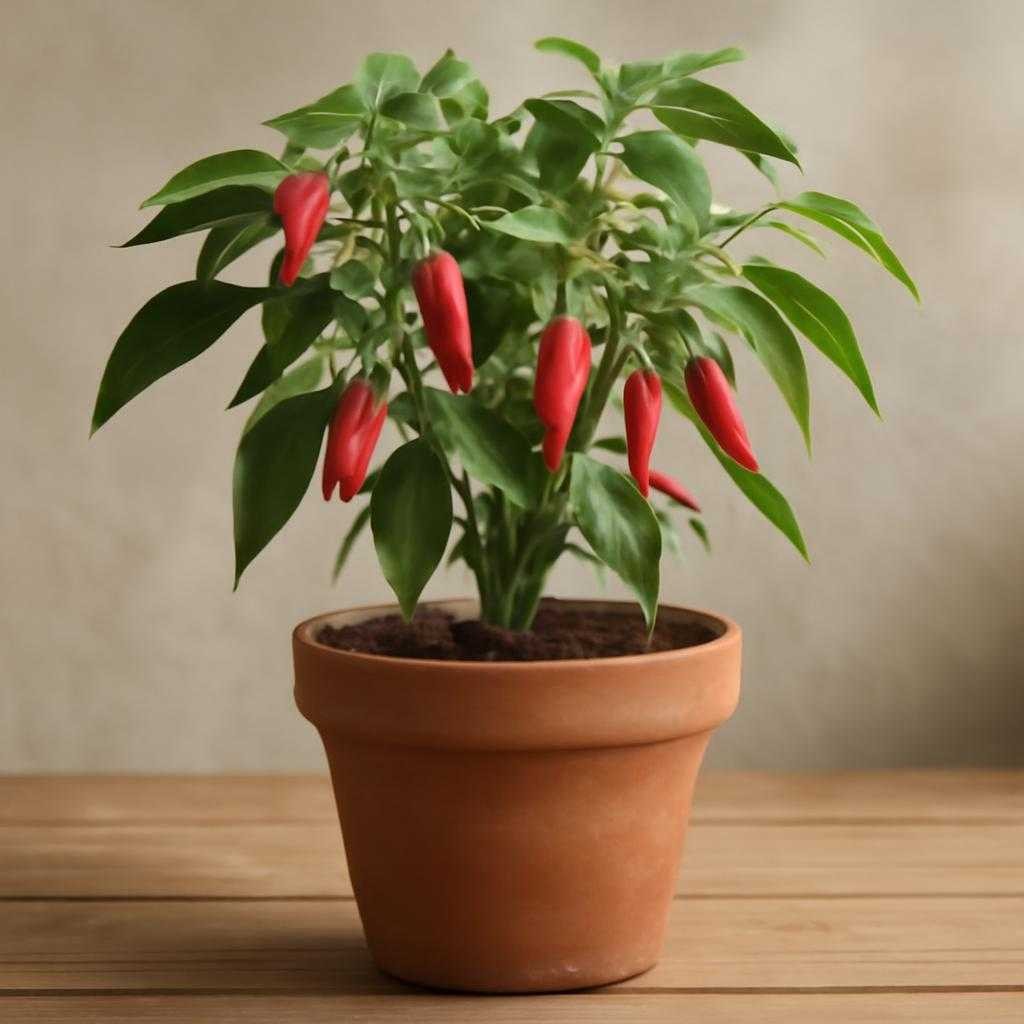 перец в горшке