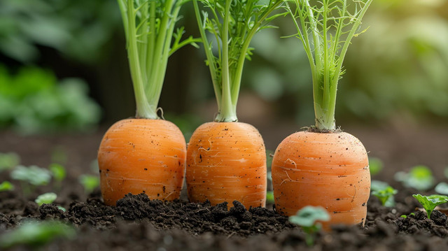 урожай моркови качественные корнеплоды на огороде