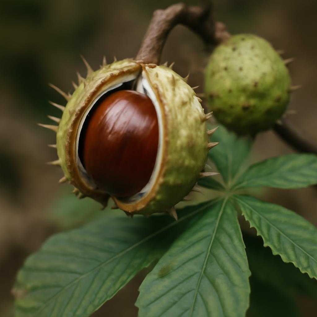 конский каштан